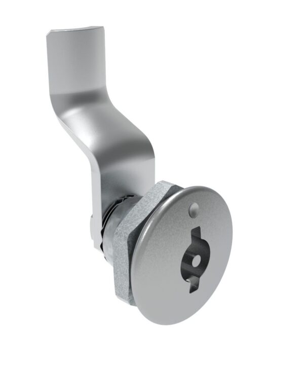 Southco Quarter-Turn Cam Latch, 3 mm Double Bitted Recess, 30mm (1.18 in) Grip, Sealed, Zinc Alloy, Chrome Plated, Bright