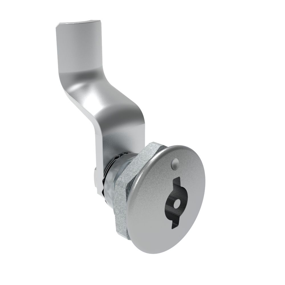 Southco Quarter-Turn Cam Latch, 3 mm Double Bitted Recess, 32mm (1.25 in) Grip, Not Sealed, Zinc Alloy, Chrome Plated, Bright