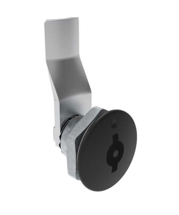 Southco Quarter-Turn Cam Latch, 3 mm Double Bitted Recess, 20mm (.79 in) Grip, Sealed, Zinc Alloy, Powder Coat, Black