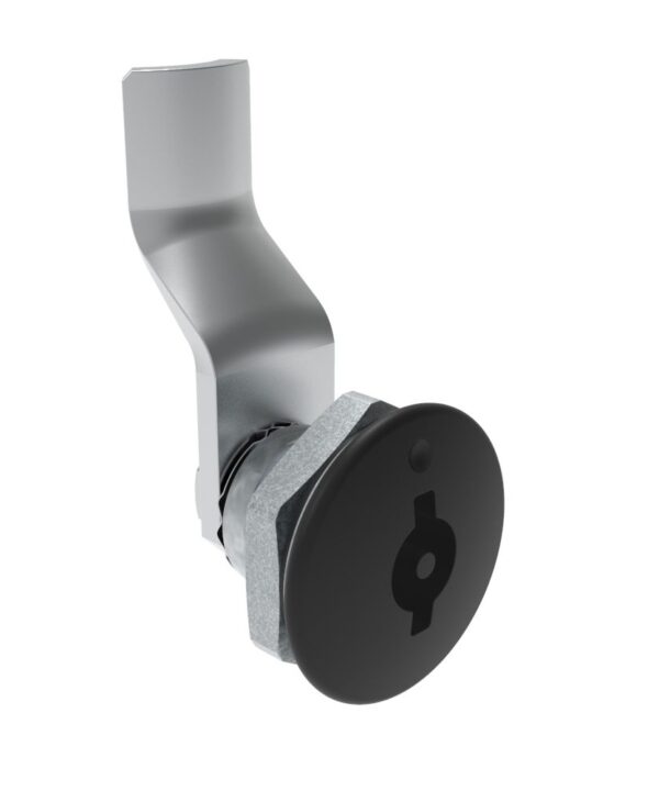 Southco Quarter-Turn Cam Latch, 3 mm Double Bitted Recess, 26mm (1.02 in) Grip, Sealed, Zinc Alloy, Powder Coat, Black