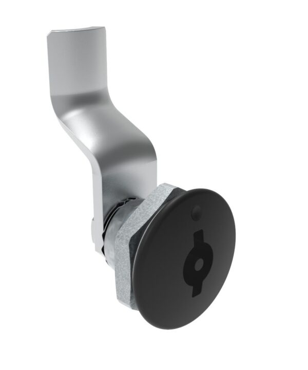 Southco Quarter-Turn Cam Latch, 3 mm Double Bitted Recess, 30mm (1.18 in) Grip, Sealed, Zinc Alloy, Powder Coat, Black