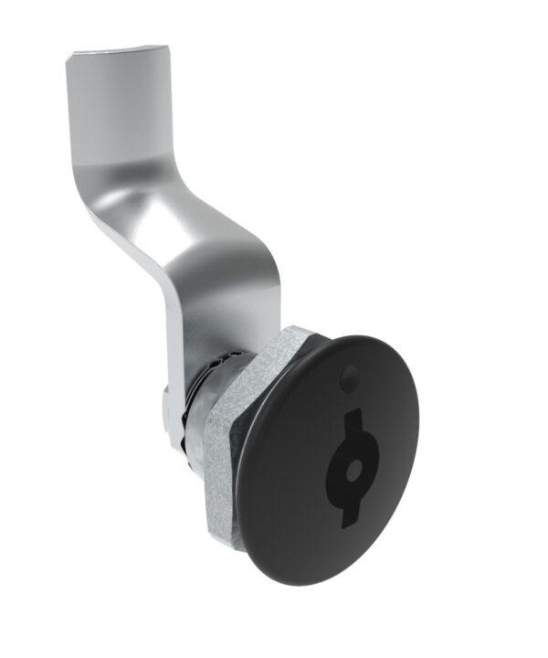 Southco Quarter-Turn Cam Latch, 3 mm Double Bitted Recess, 34mm (1.34 in) Grip, Sealed, Zinc Alloy, Powder Coat, Black