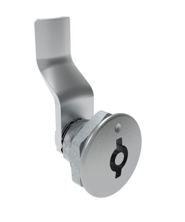 Southco Quarter-Turn Cam Latch, 5 mm Double Bitted Recess, 26mm (1.02 in) Grip, Not Sealed, Zinc Alloy, Chrome Plated, Bright