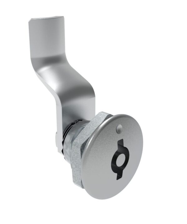 Southco Quarter-Turn Cam Latch, 5 mm Double Bitted Recess, 30mm (1.18 in) Grip, Not Sealed, Zinc Alloy, Chrome Plated, Bright