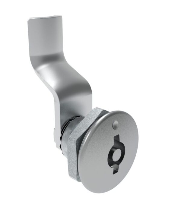 Southco Quarter-Turn Cam Latch, 5 mm Double Bitted Recess, 30mm (1.18 in) Grip, Sealed, Zinc Alloy, Chrome Plated, Bright