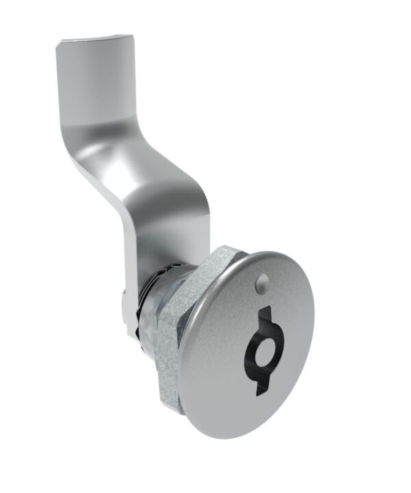 Southco Quarter-Turn Cam Latch, 5 mm Double Bitted Recess, 32mm (1.25 in) Grip, Not Sealed, Zinc Alloy, Chrome Plated, Bright