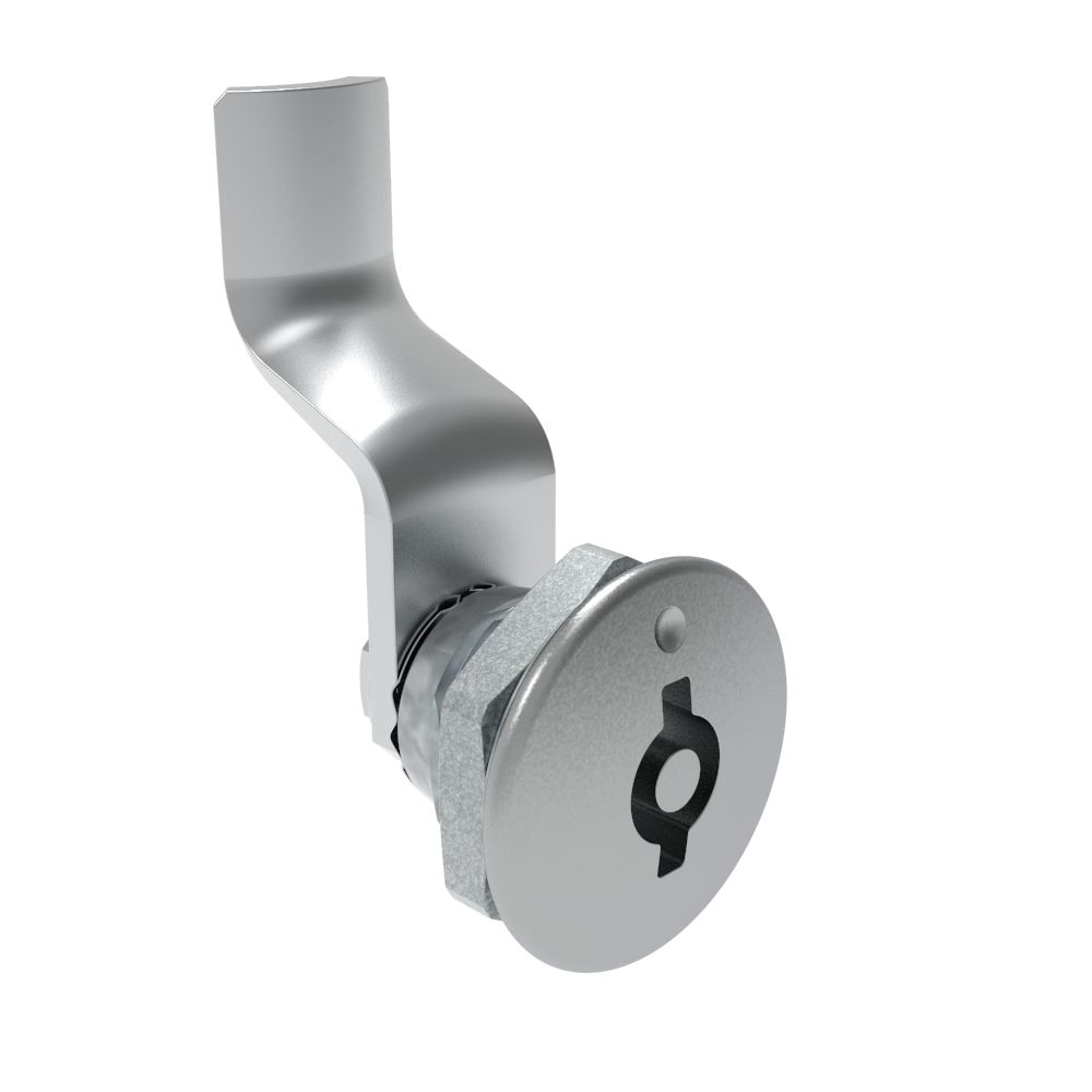 Southco Quarter-Turn Cam Latch, 5 mm Double Bitted Recess, 32mm (1.25 in) Grip, Not Sealed, Zinc Alloy, Chrome Plated, Bright