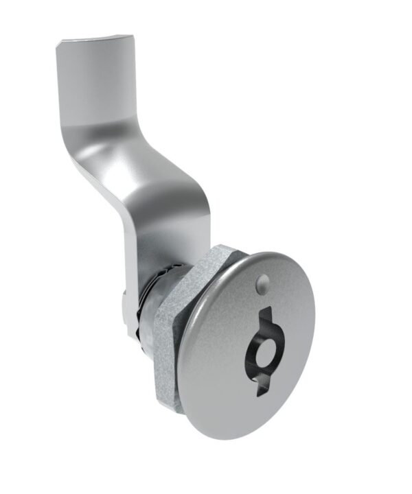 Southco Quarter-Turn Cam Latch, 5 mm Double Bitted Recess, 32mm (1.25 in) Grip, Sealed, Zinc Alloy, Chrome Plated, Bright