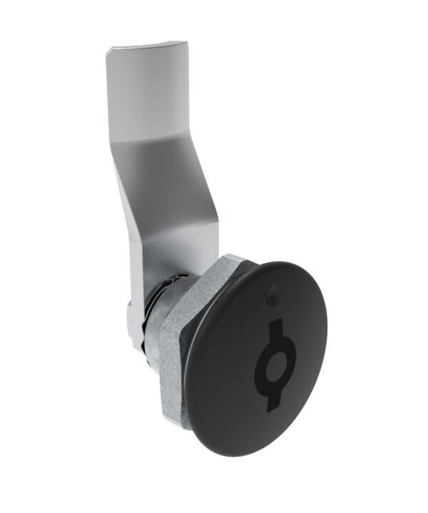 Southco Quarter-Turn Cam Latch, 5 mm Double Bitted Recess, 20mm (.79 in) Grip, Sealed, Zinc Alloy, Powder Coat, Black