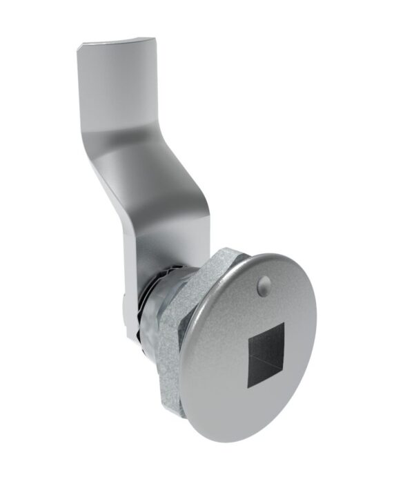 Southco Quarter-Turn Cam Latch, 8 mm Square Recess, 26mm (1.02 in) Grip, Not Sealed, Zinc Alloy, Chrome Plated, Bright