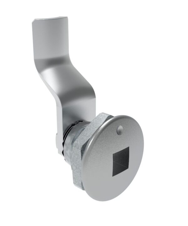 Southco Quarter-Turn Cam Latch, 8 mm Square Recess, 28mm (1.10 in) Grip, Not Sealed, Zinc Alloy, Chrome Plated, Bright