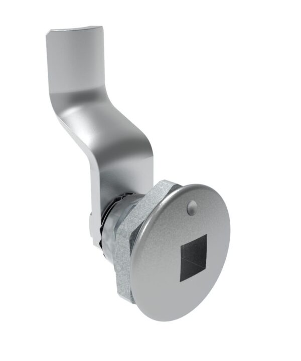 Southco Quarter-Turn Cam Latch, 8 mm Square Recess, 30mm (1.18 in) Grip, Not Sealed, Zinc Alloy, Chrome Plated, Bright