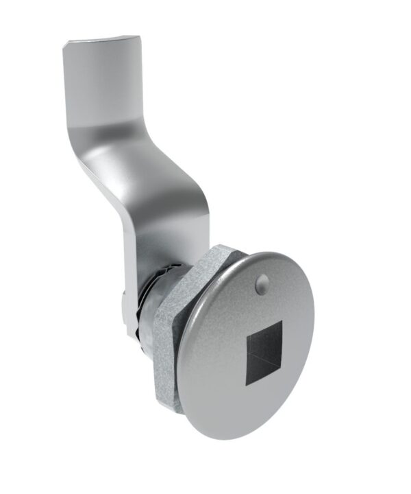 Southco Quarter-Turn Cam Latch, 8 mm Square Recess, 30mm (1.18 in) Grip, Sealed, Zinc Alloy, Chrome Plated, Bright