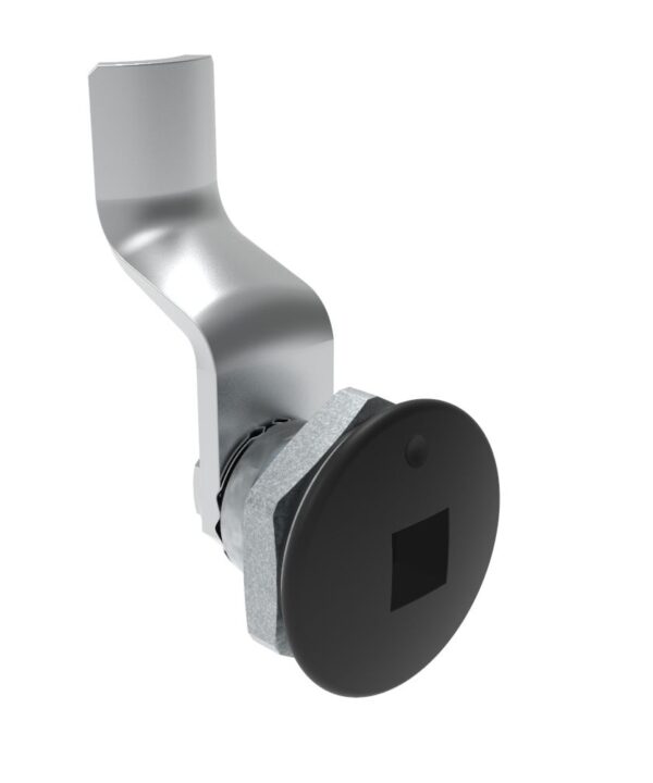 Southco Quarter-Turn Cam Latch, 8 mm Square Recess, 32mm (1.25 in) Grip, Sealed, Zinc Alloy, Powder Coat, Black