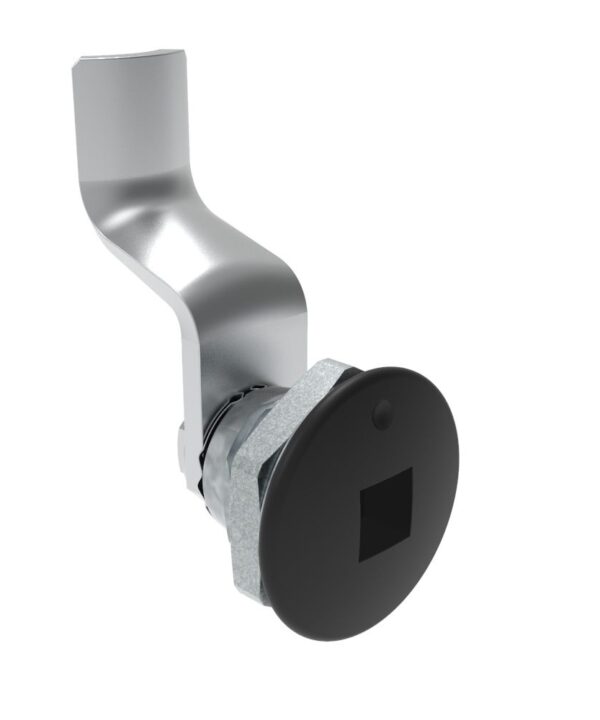 Southco Quarter-Turn Cam Latch, 8 mm Square Recess, 34mm (1.34 in) Grip, Not Sealed, Zinc Alloy, Powder Coat, Black