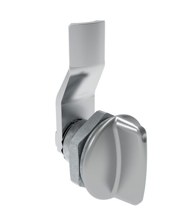 Southco Quarter-Turn Cam Latch, Short wing, 8mm (.31 in) Grip, Sealed, Zinc Alloy, Chrome Plated, Bright