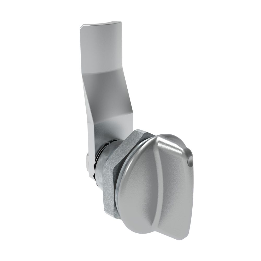 Southco Quarter-Turn Cam Latch, Short wing, 18mm (.71 in) Grip, Sealed, Zinc Alloy, Chrome Plated, Bright