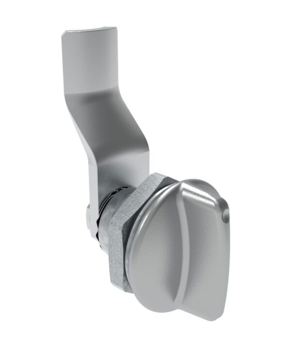 Southco Quarter-Turn Cam Latch, Short wing, 24mm (.94 in) Grip, Sealed, Zinc Alloy, Chrome Plated, Bright