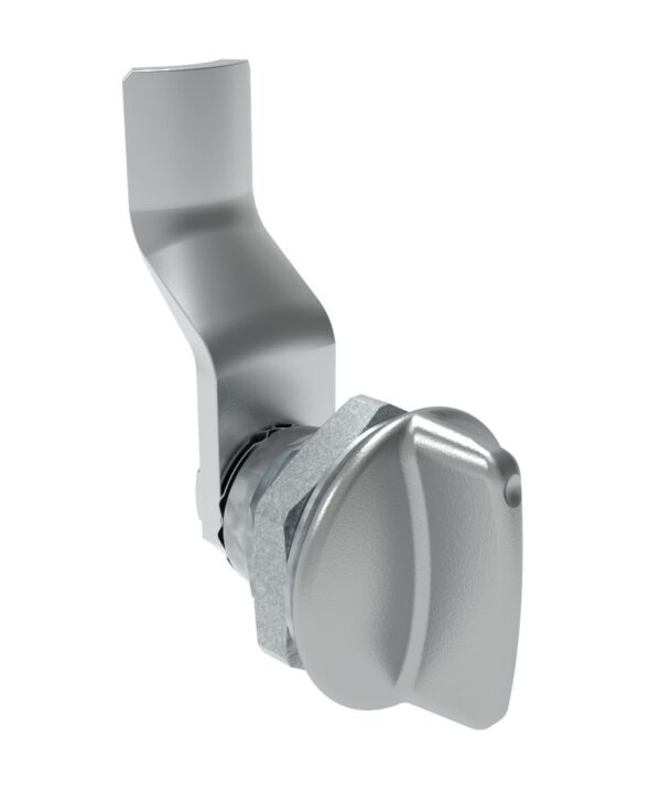 Southco Quarter-Turn Cam Latch, Short wing, 26mm (1.02 in) Grip, Not Sealed, Zinc Alloy, Chrome Plated, Bright