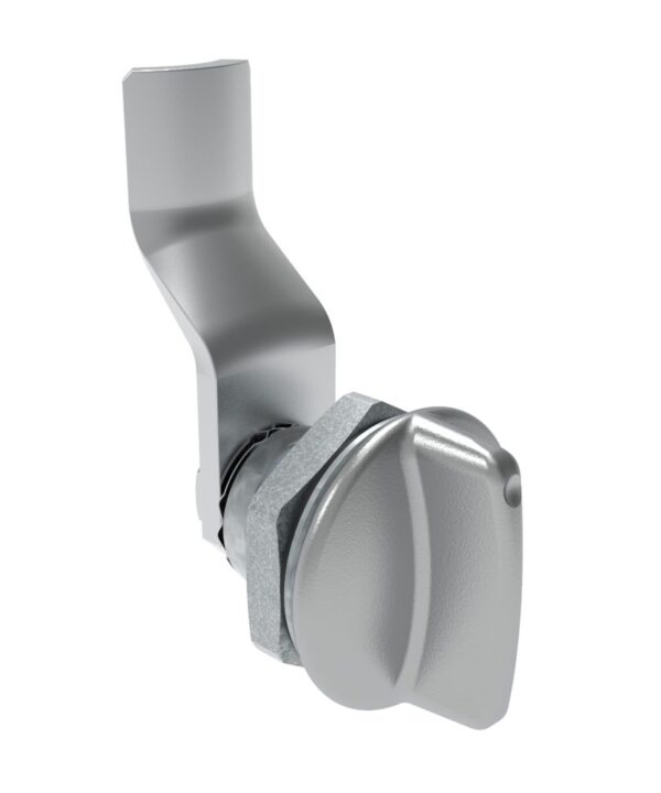 Southco Quarter-Turn Cam Latch, Short wing, 26mm (1.02 in) Grip, Sealed, Zinc Alloy, Chrome Plated, Bright