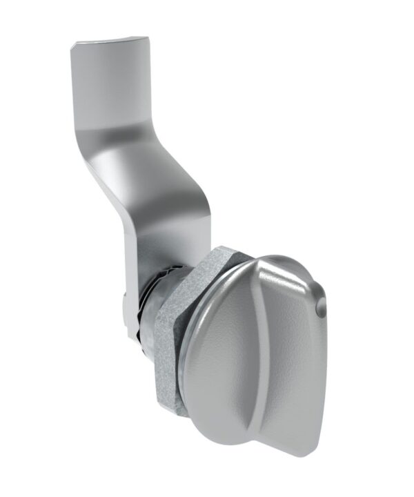 Southco Quarter-Turn Cam Latch, Short wing, 28mm (1.10 in) Grip, Sealed, Zinc Alloy, Chrome Plated, Bright