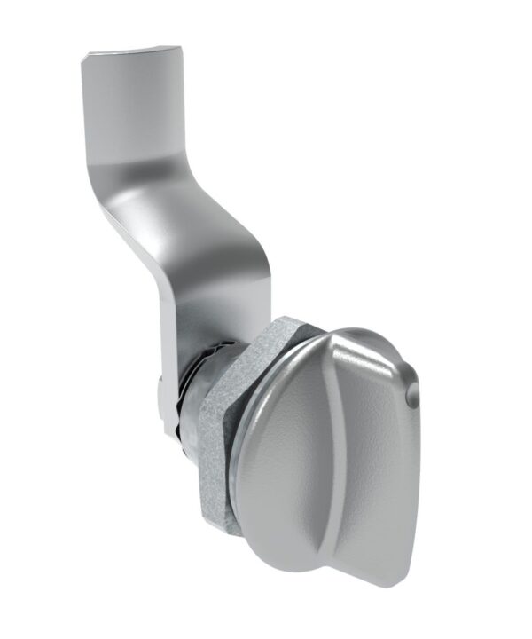 Southco Quarter-Turn Cam Latch, Short wing, 30mm (1.18 in) Grip, Sealed, Zinc Alloy, Chrome Plated, Bright