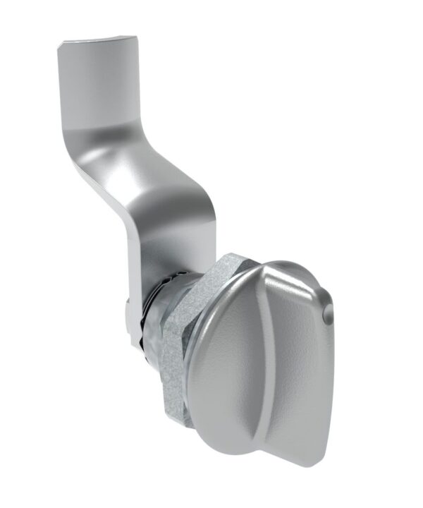 Southco Quarter-Turn Cam Latch, Short wing, 32mm (1.25 in) Grip, Not Sealed, Zinc Alloy, Chrome Plated, Bright