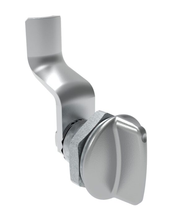 Southco Quarter-Turn Cam Latch, Short wing, 32mm (1.25 in) Grip, Sealed, Zinc Alloy, Chrome Plated, Bright