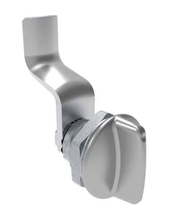 Southco Quarter-Turn Cam Latch, Short wing, 34mm (1.34 in) Grip, Not Sealed, Zinc Alloy, Chrome Plated, Bright