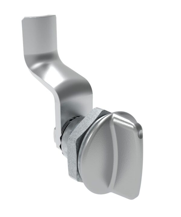 Southco Quarter-Turn Cam Latch, Short wing, 34mm (1.34 in) Grip, Sealed, Zinc Alloy, Chrome Plated, Bright