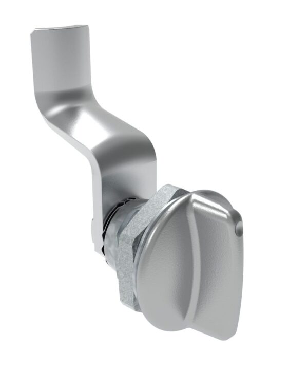Southco Quarter-Turn Cam Latch, Short wing, 36mm (1.42 in) Grip, Not Sealed, Zinc Alloy, Chrome Plated, Bright