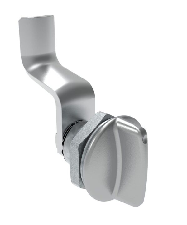 Southco Quarter-Turn Cam Latch, Short wing, 36mm (1.42 in) Grip, Sealed, Zinc Alloy, Chrome Plated, Bright