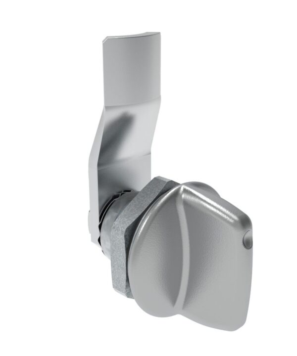 Southco Quarter-Turn Cam Latch, Tall wing, 10mm (.39 in) Grip, Sealed, Zinc Alloy, Chrome Plated, Bright