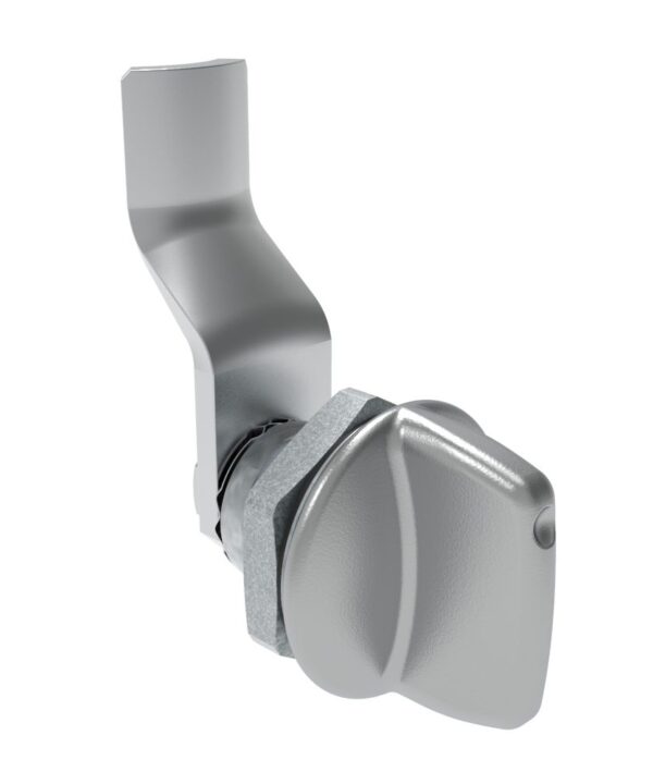 Southco Quarter-Turn Cam Latch, Tall wing, 26mm (1.02 in) Grip, Sealed, Zinc Alloy, Chrome Plated, Bright