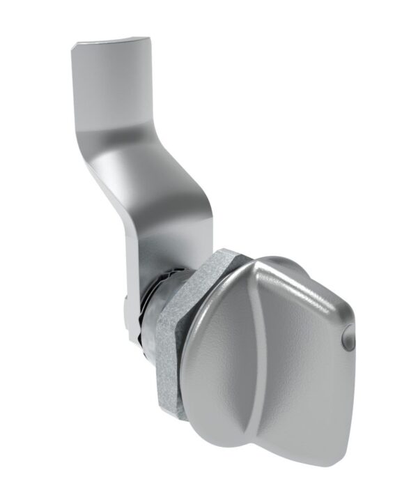 Southco Quarter-Turn Cam Latch, Tall wing, 28mm (1.10 in) Grip, Sealed, Zinc Alloy, Chrome Plated, Bright