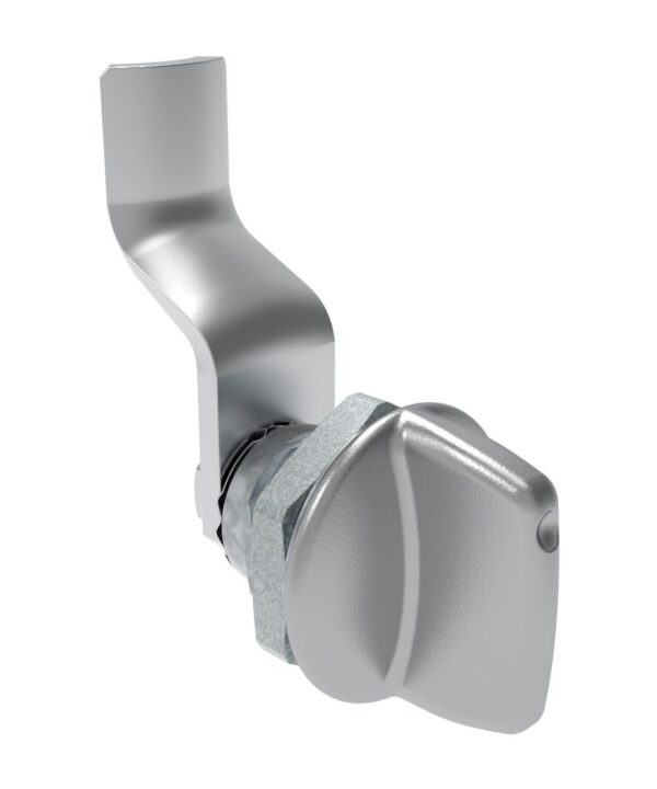 Southco Quarter-Turn Cam Latch, Tall wing, 30mm (1.18 in) Grip, Not Sealed, Zinc Alloy, Chrome Plated, Bright