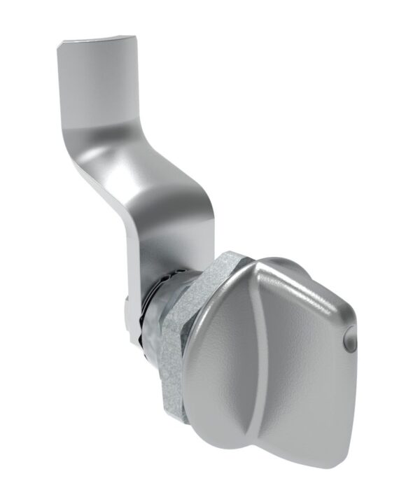 Southco Quarter-Turn Cam Latch, Tall wing, 32mm (1.25 in) Grip, Not Sealed, Zinc Alloy, Chrome Plated, Bright