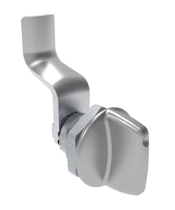 Southco Quarter-Turn Cam Latch, Tall wing, 34mm (1.34 in) Grip, Not Sealed, Zinc Alloy, Chrome Plated, Bright