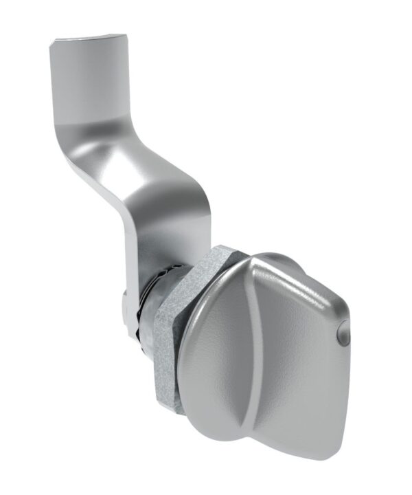 Southco Quarter-Turn Cam Latch, Tall wing, 34mm (1.34 in) Grip, Sealed, Zinc Alloy, Chrome Plated, Bright