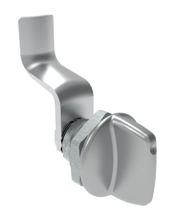 Southco Quarter-Turn Cam Latch, Tall wing, 36mm (1.42 in) Grip, Not Sealed, Zinc Alloy, Chrome Plated, Bright
