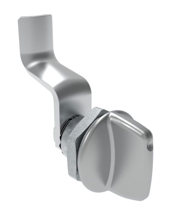 Southco Quarter-Turn Cam Latch, Tall wing, 36mm (1.42 in) Grip, Sealed, Zinc Alloy, Chrome Plated, Bright