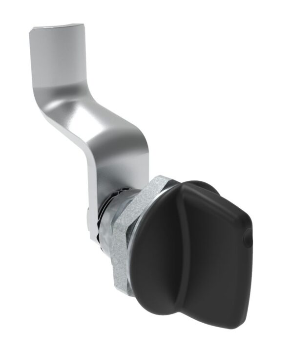 Southco Quarter-Turn Cam Latch, Tall wing, 36mm (1.42 in) Grip, Not Sealed, Zinc Alloy, Powder Coat, Black