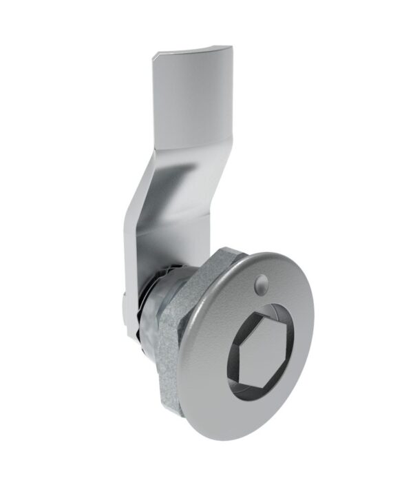 Southco Quarter-Turn Cam Latch, Bellcore 216, 8mm (.31 in) Grip, Not Sealed, Zinc Alloy, Chrome Plated, Bright