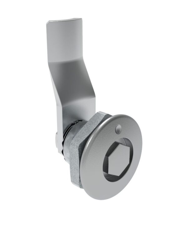 Southco Quarter-Turn Cam Latch, Bellcore 216, 20mm (.79 in) Grip, Sealed, Zinc Alloy, Chrome Plated, Bright