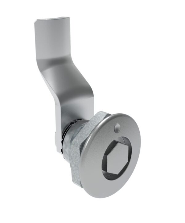 Southco Quarter-Turn Cam Latch, Bellcore 216, 26mm (1.02 in) Grip, Not Sealed, Zinc Alloy, Chrome Plated, Bright