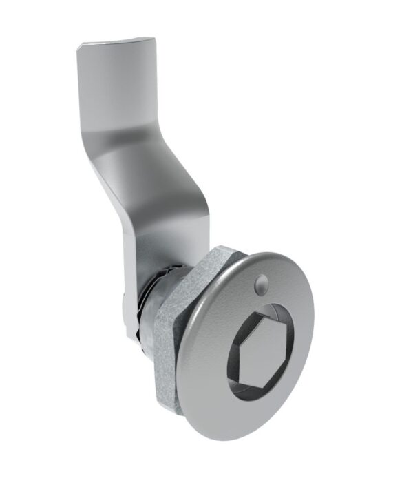 Southco Quarter-Turn Cam Latch, Bellcore 216, 26mm (1.02 in) Grip, Sealed, Zinc Alloy, Chrome Plated, Bright