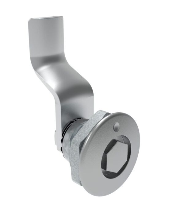 Southco Quarter-Turn Cam Latch, Bellcore 216, 30mm (1.18 in) Grip, Not Sealed, Zinc Alloy, Chrome Plated, Bright