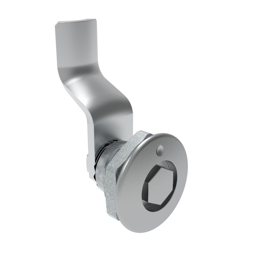 Southco Quarter-Turn Cam Latch, Bellcore 216, 30mm (1.18 in) Grip, Not Sealed, Zinc Alloy, Chrome Plated, Bright