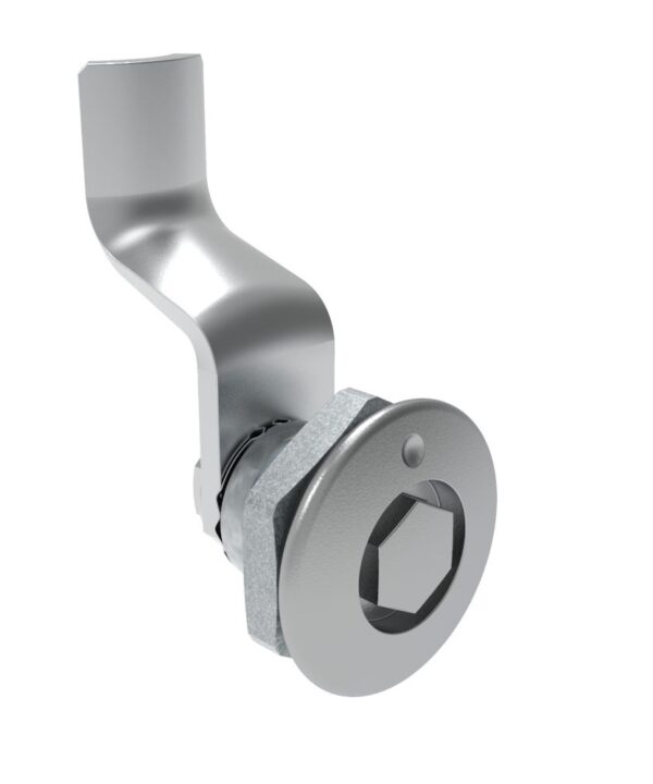 Southco Quarter-Turn Cam Latch, Bellcore 216, 34mm (1.34 in) Grip, Sealed, Zinc Alloy, Chrome Plated, Bright