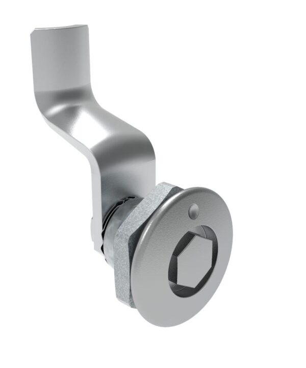 Southco Quarter-Turn Cam Latch, Bellcore 216, 36mm (1.42 in) Grip, Sealed, Zinc Alloy, Chrome Plated, Bright